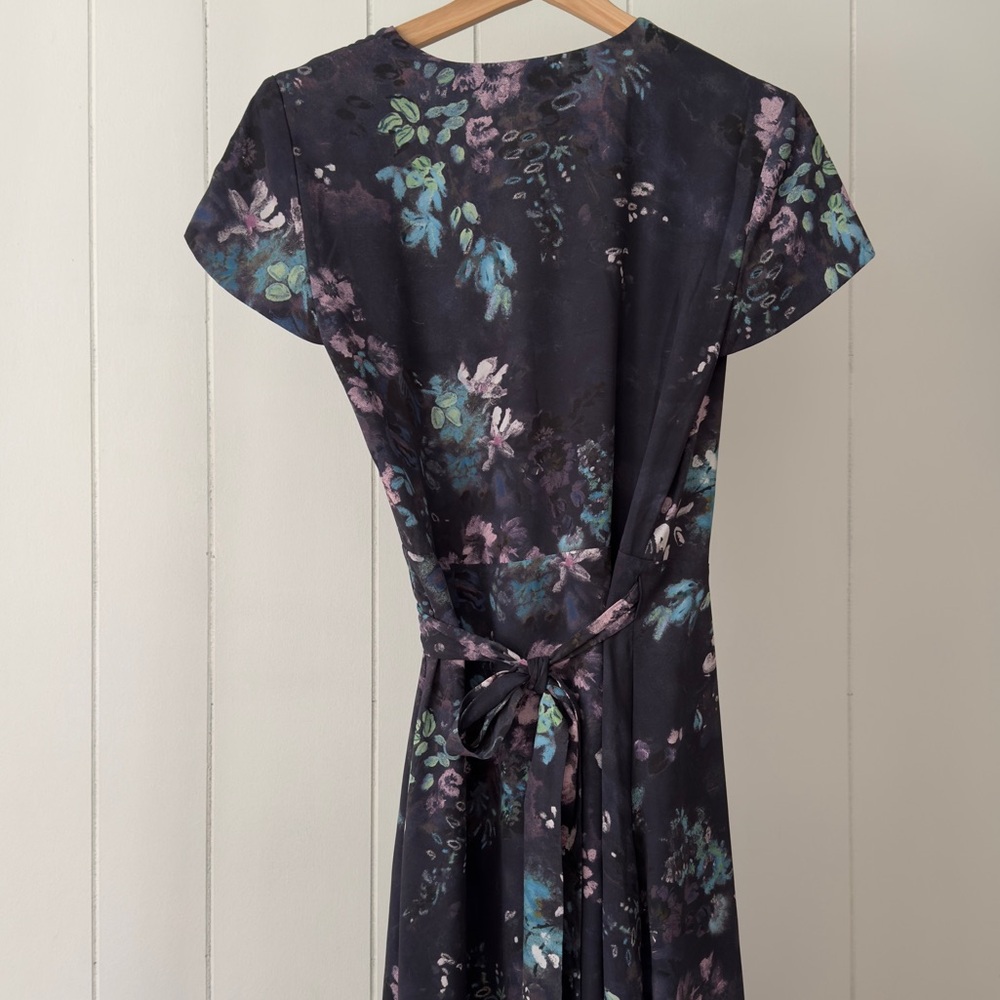 Babaton Slip Wrap Maxi Dress – Pure Indigo / Gem Green – Size XS - Picture 8 of 9